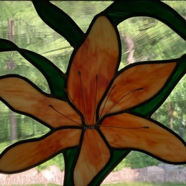 floral, art glass,stained glass